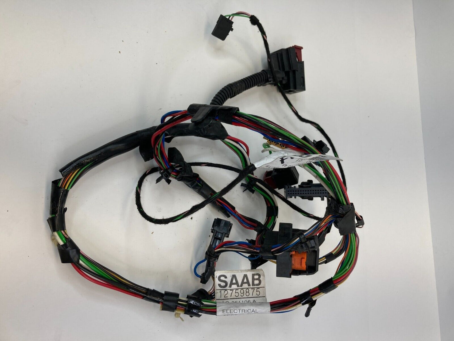 2003-2011 Saab 9-3 Sedan Front Right Side Door Harness Wire Wiring 12759875 OEM