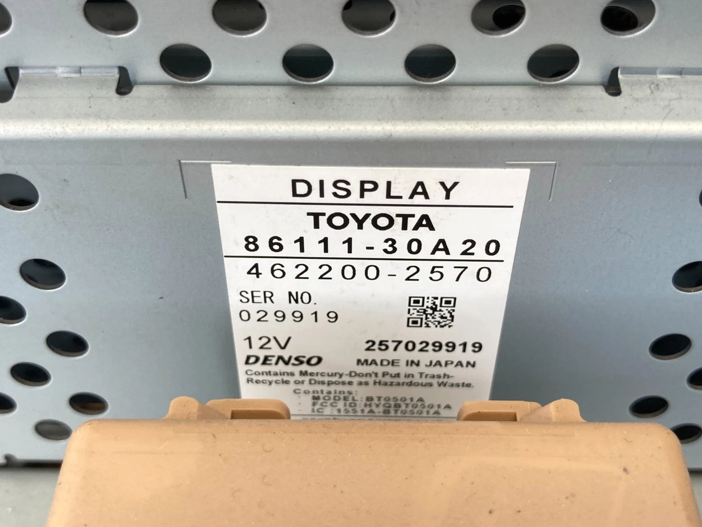 2008 2009 LEXUS GS300 RADIO AM/FM NAVIGATION DISPLAY SCREEN HVAC CLIMATE CONTROL