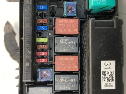 2013-2017 HONDA ACCORD 2.4L L4 ENGINE COMPARTMENT FUSE BOX RELAY JUNCTION UNIT