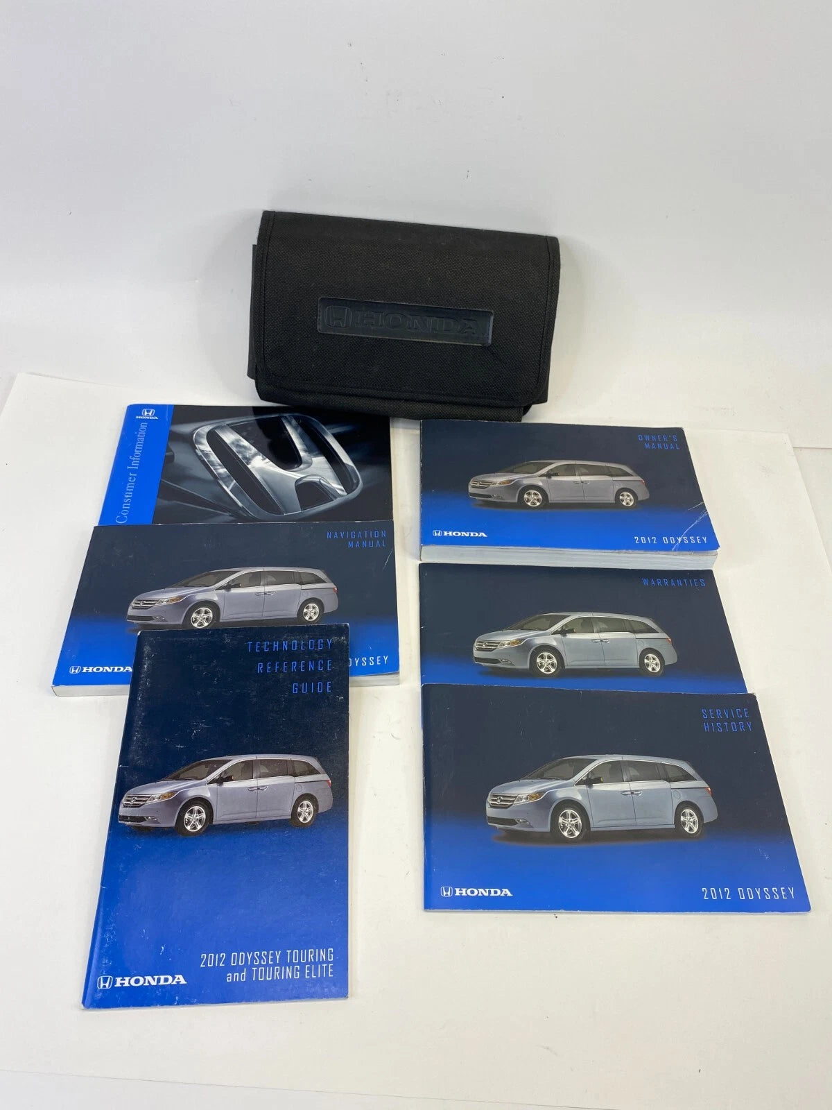 2012 HONDA ODYSSEY OWNERS MANUAL SET W/ CASE TECHNOLOGY GUIDE TOURING ELITE OEM