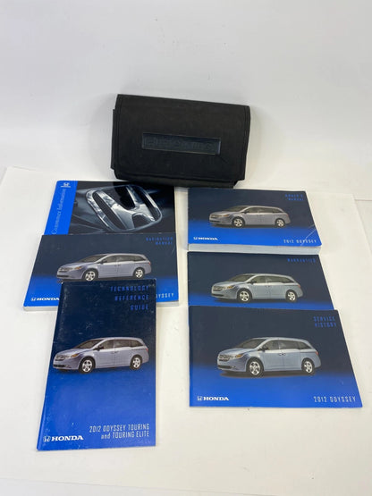 2012 HONDA ODYSSEY OWNERS MANUAL SET W/ CASE TECHNOLOGY GUIDE TOURING ELITE OEM