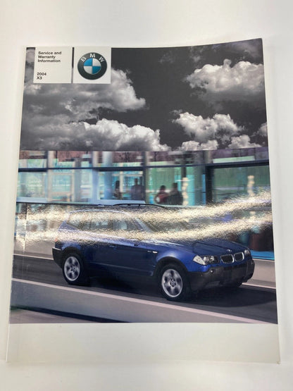 2004 BMW X3 OWNER'S MANUAL & QUICK REFERENCE GUIDE CARD SET W/ CASE OEM