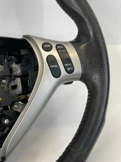 2007 2008 HONDA FIT STEERING WHEEL W/ CRUISE CONTROL SWITCH 3 SPOKE LEATHER OEM