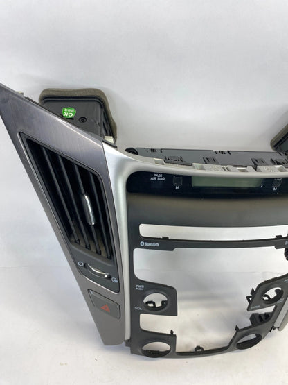 11-14 HYUNDAI SONATA CENTER DASH RADIO CLIMATE CONTROL BEZEL W/AIR VENTS & CLOCK