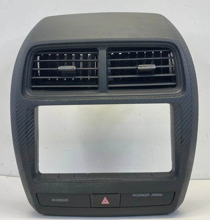 18 19 MITSUBISHI OUTLANDER SPORT RADIO BEZEL WITH AIR VENTS HAZARD OEM 8002C684