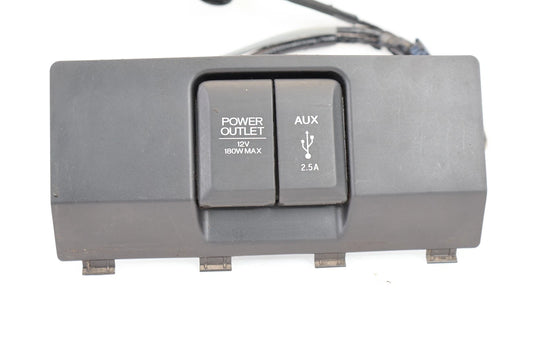 16-18 HONDA PILOT CENTER CONSOLE USB AUXILIARY CONNECTOR & POWER OUTLET PANEL