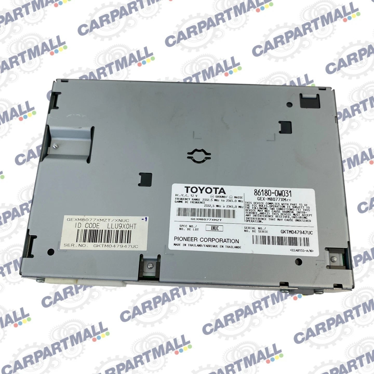 07 08 LEXUS RX350 AUDIO EQUIPMENT SATELLITE RADIO RECEIVER MODULE 86180-0W031