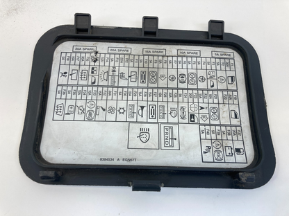 2002-2008 Mini Cooper Interior Passenger Footwell Fuse Box Lid Cover 8384534 OEM