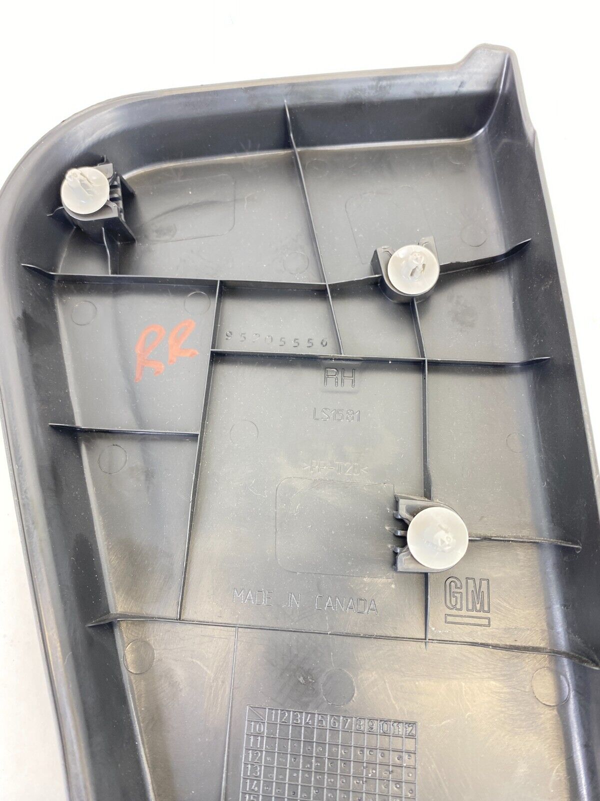 12-20 Chevrolet Sonic Rear Right Side Interior Door Handle Trim Cover 95205556