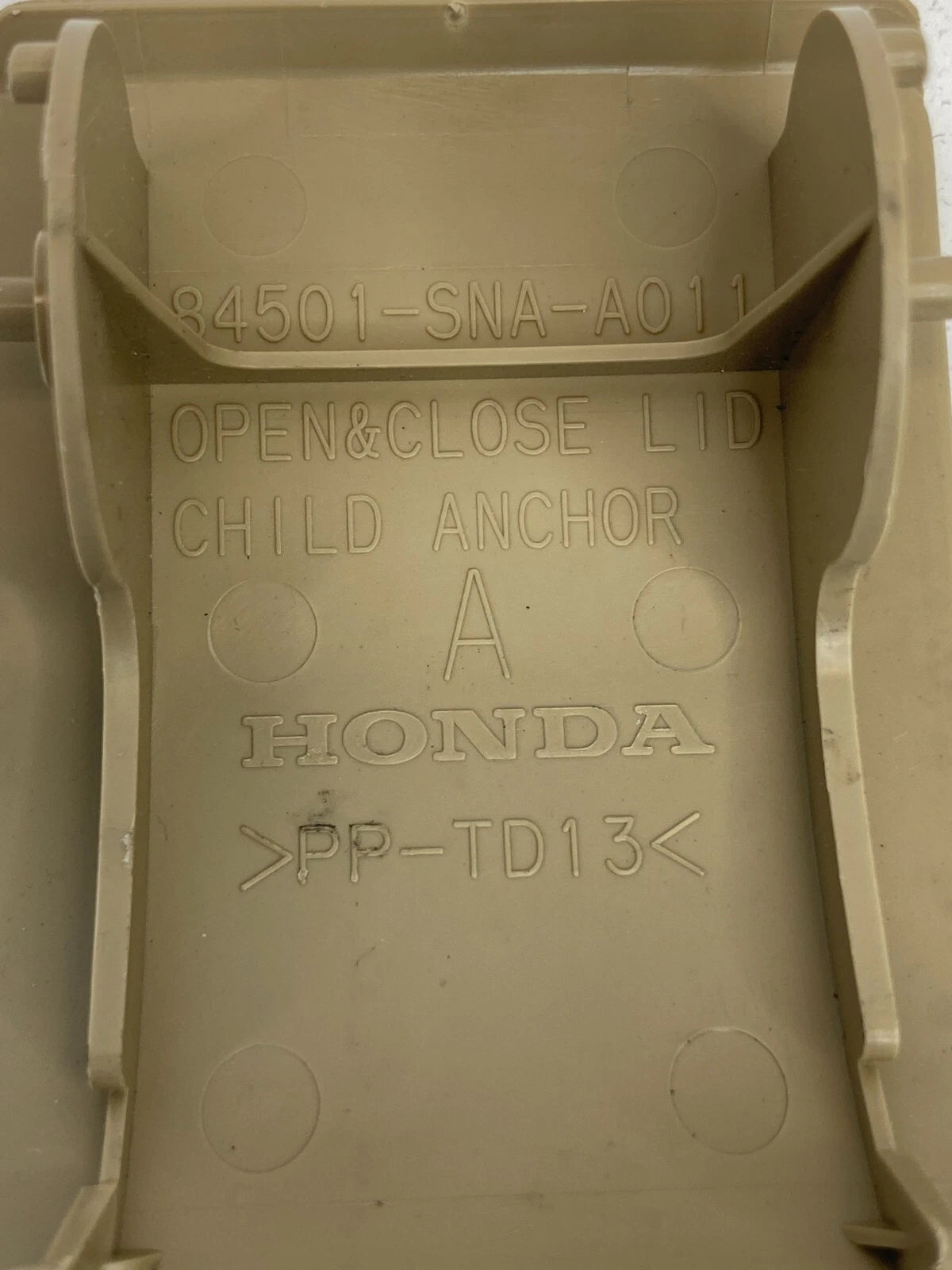 2006 2007 2008 2009 HONDA CIVIC REAR DECK LID CHILD SEAT RESTRAINT ANCHOR COVER