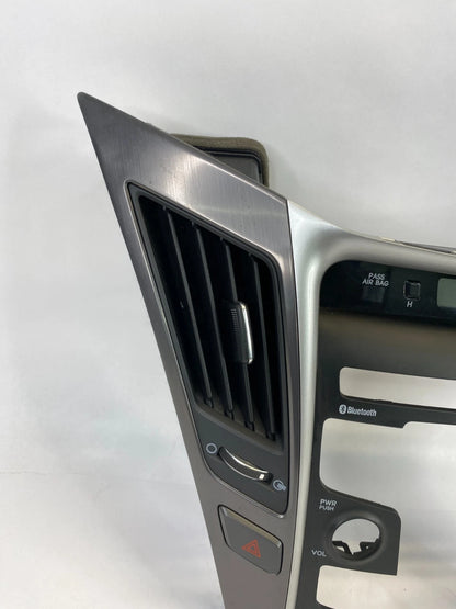 11-14 HYUNDAI SONATA CENTER DASH RADIO CLIMATE CONTROL BEZEL W/AIR VENTS & CLOCK