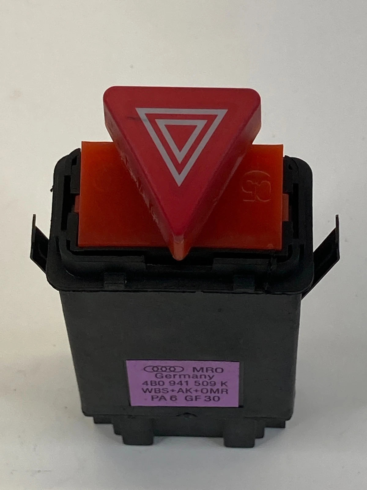 1999-2004 AUDI A6 QUATTRO EMERGENCY HAZARD WARNING SWITCH BUTTON 4B0-941-509 OEM