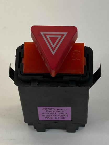 1999-2004 AUDI A6 QUATTRO EMERGENCY HAZARD WARNING SWITCH BUTTON 4B0-941-509 OEM