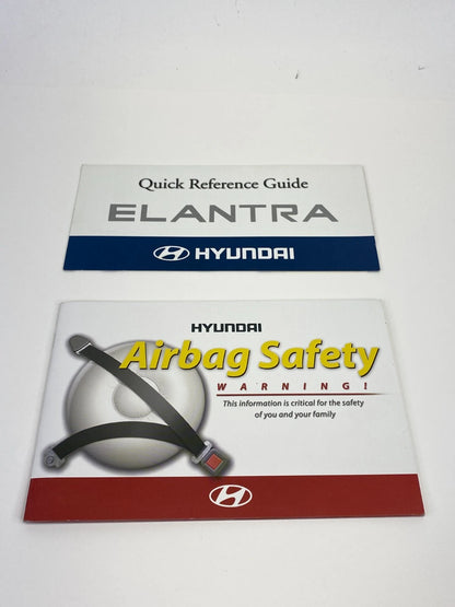 2006 06 HYUNDAI ELANTRA OWNERS MANUAL BOOK INFORMATION GUIDE W/ CASE OEM
