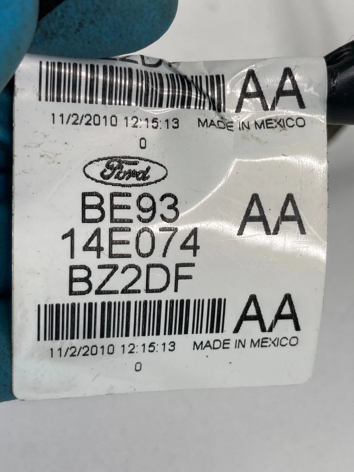 10-19 LINCOLN MKT REAR RIGHT SIDE DOOR HANDLE HARNESS WIRING BE9314E074BZ2DF OEM