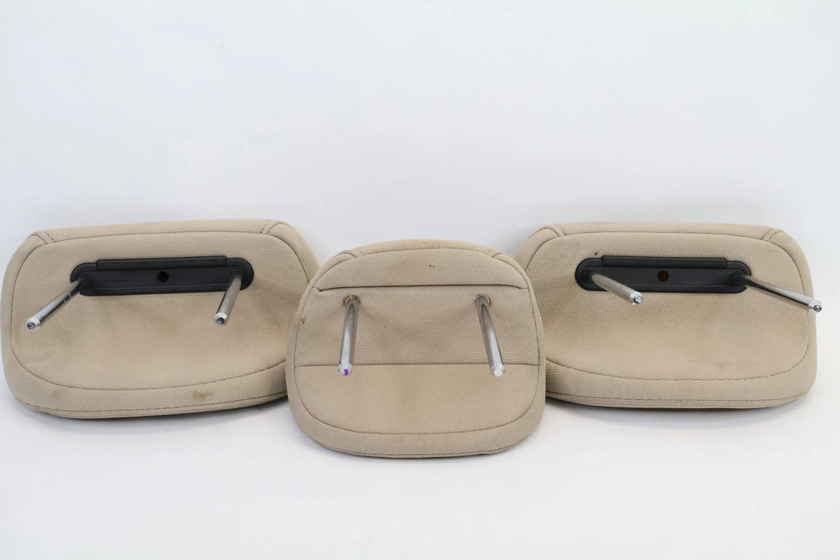 06-11 HYUNDAI ACCENT GLS SEDAN REAR 2ND ROW HEADREST HEAD REST SET OF 3 BEIGE