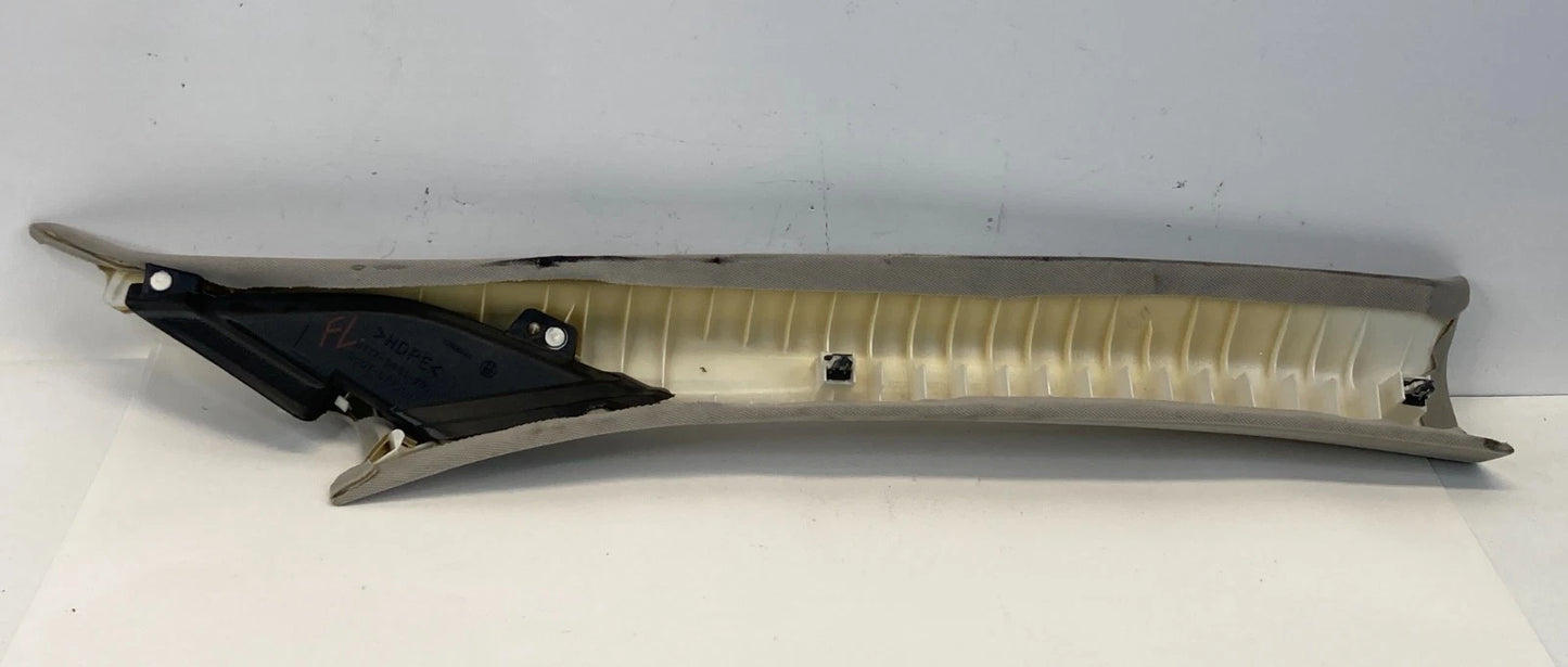 08-13 INFINITI G37 SEDAN INTERIOR FRONT WINDSHIELD A-PILLAR TRIM PANELS PAIR OEM