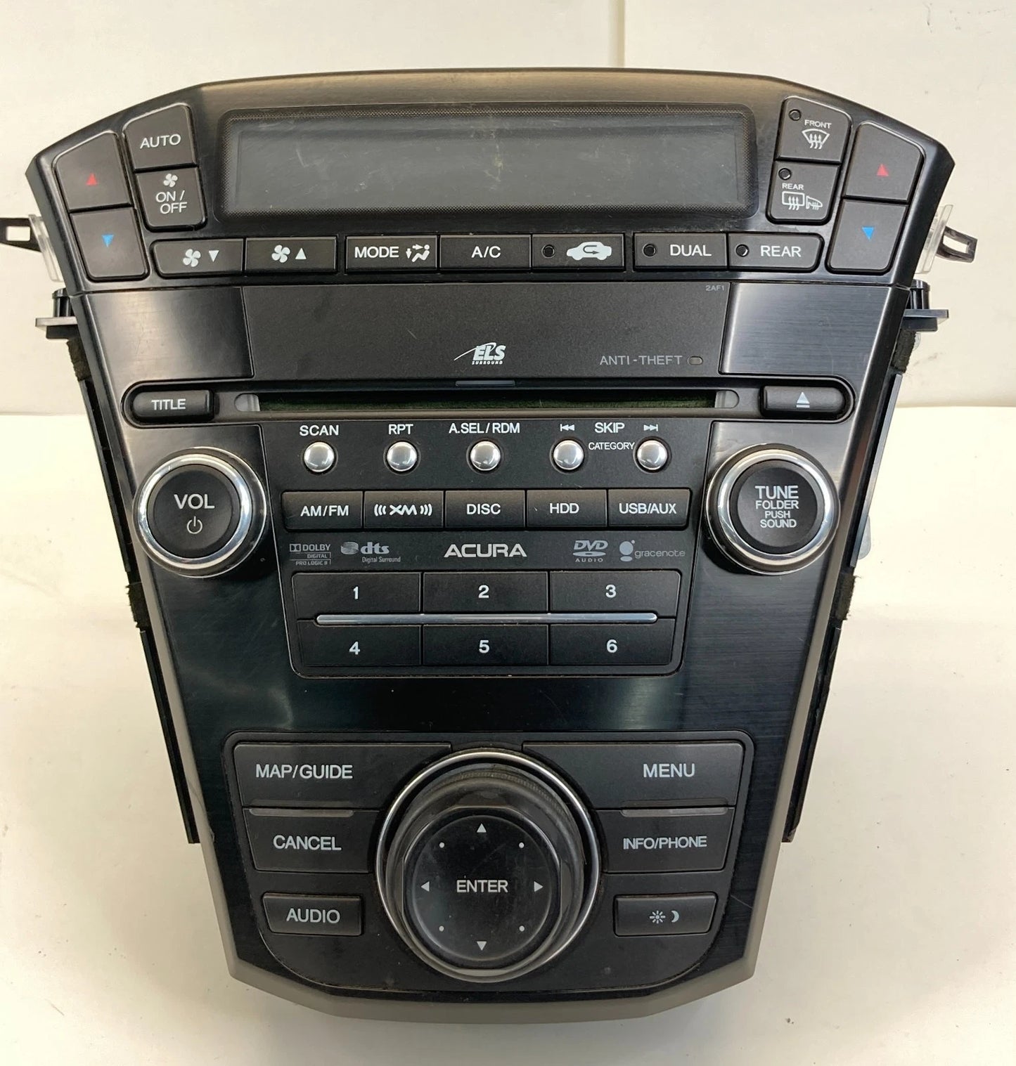 10-13 ACURA MDX DASH RADIO STEREO RECEIVER NAVIGATION PANEL W/ CLIMATE CONTROL