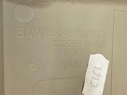 2009 2010 BMW 535i xDrive Front Left Driver Door Kick Panel Trim 51437025029 OEM