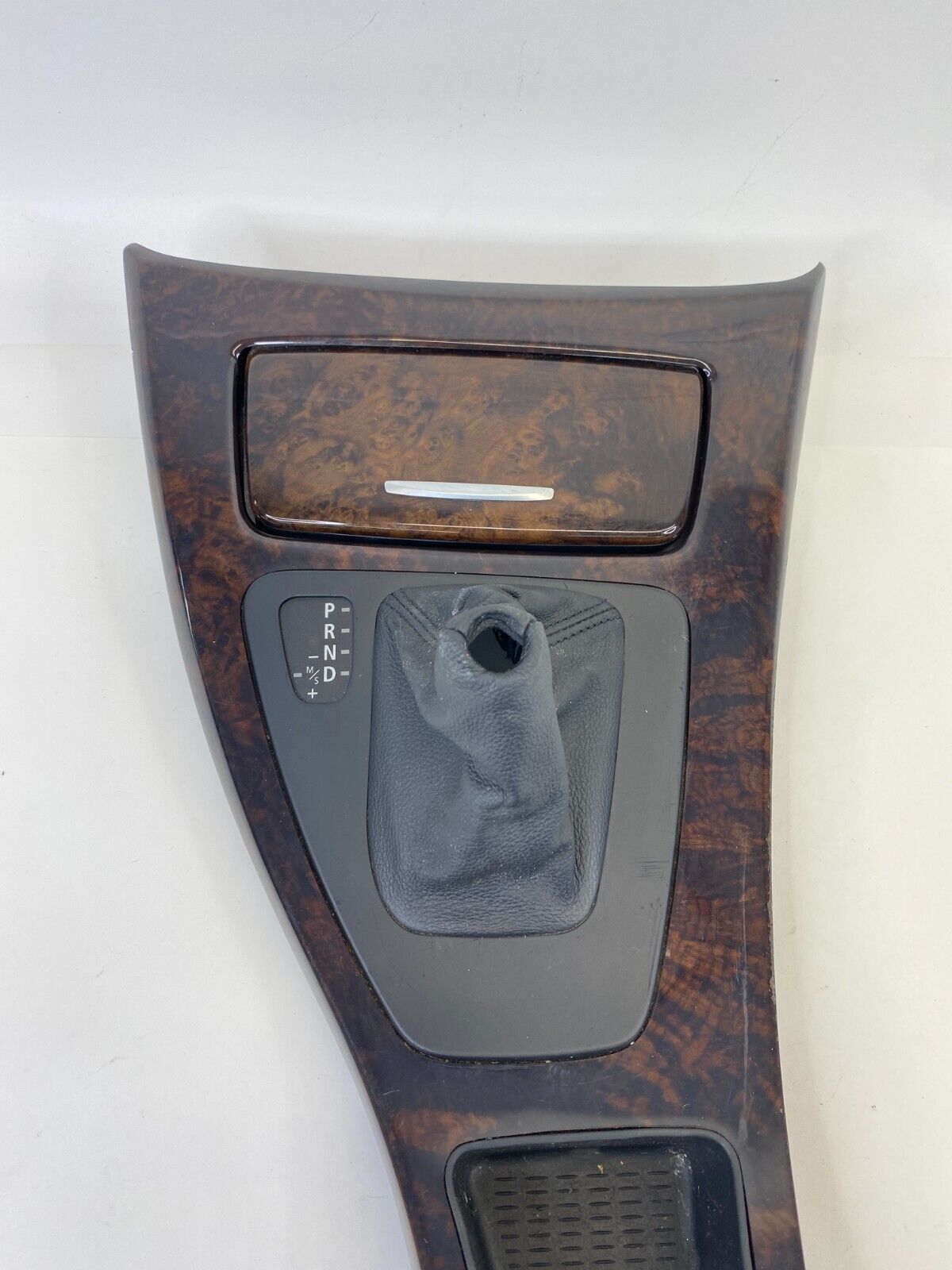 07-13 BMW 328i Center Console Shift Shifter Bezel Trim w/ Power Outlet 7129547A9