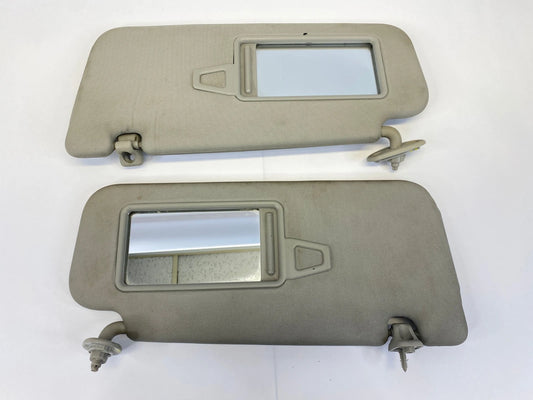 2010-2013 KIA FORTE FRONT LEFT RIGHT SUNVISOR SHADE MIRROR PAIR SET OEM FACTORY