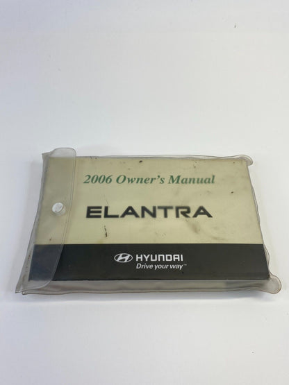 2006 06 Hyundai Elantra Owners Manual Book Information Guide w/ Case OEM