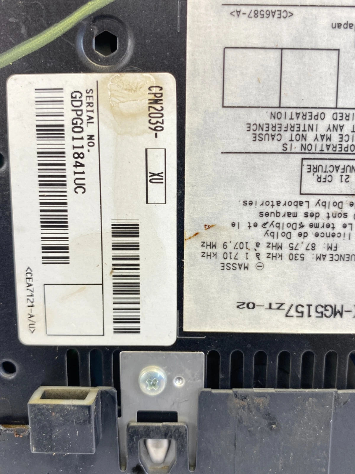 2007 2008 LEXUS GS350 AM/FM RADIO RECEIVER CD DISC TAPE CASSETTE PLAYER MP3 WMA