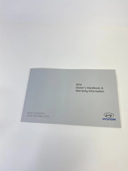2014 HYUNDAI ACCENT OWNERS USER MANUAL WARRANTY INFORMATION HANDBOOK SET OEM