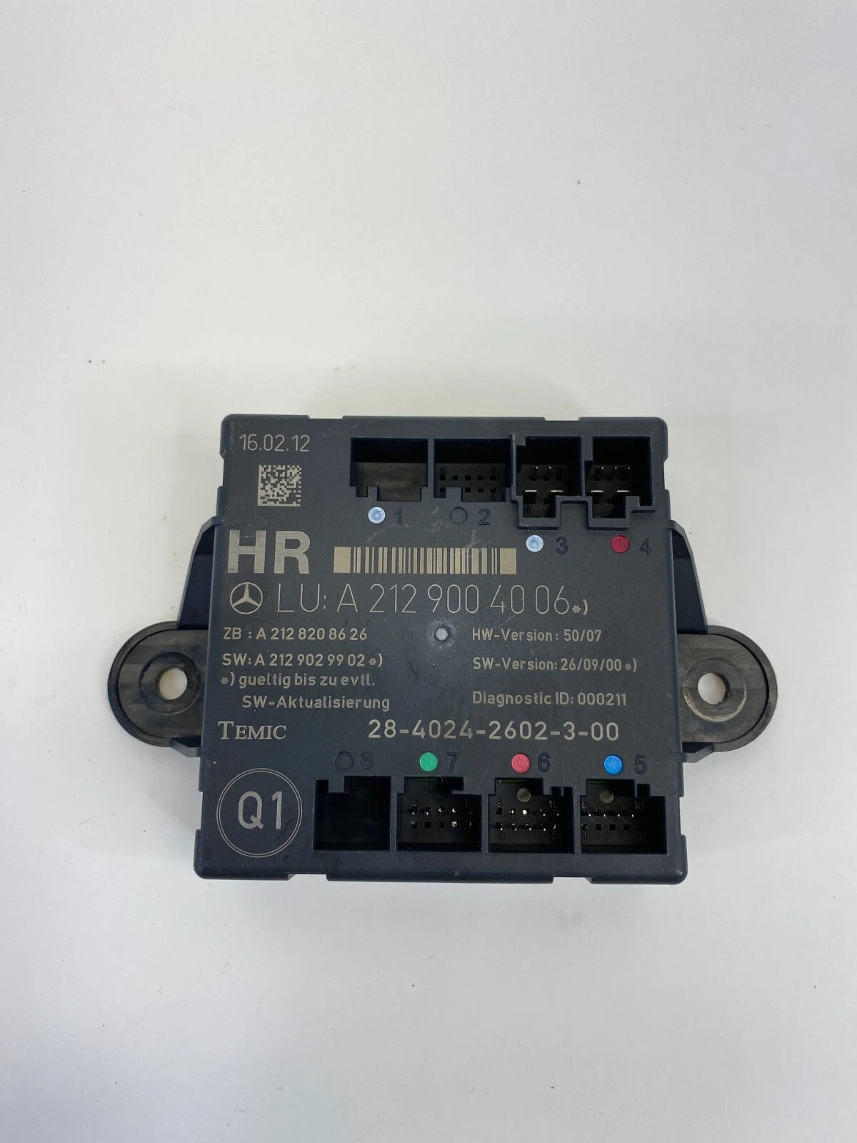 2006-2016 MERCEDES-BENZ E350 DOOR CONTROL MODULE REAR RH UNIT OEM A2129004006