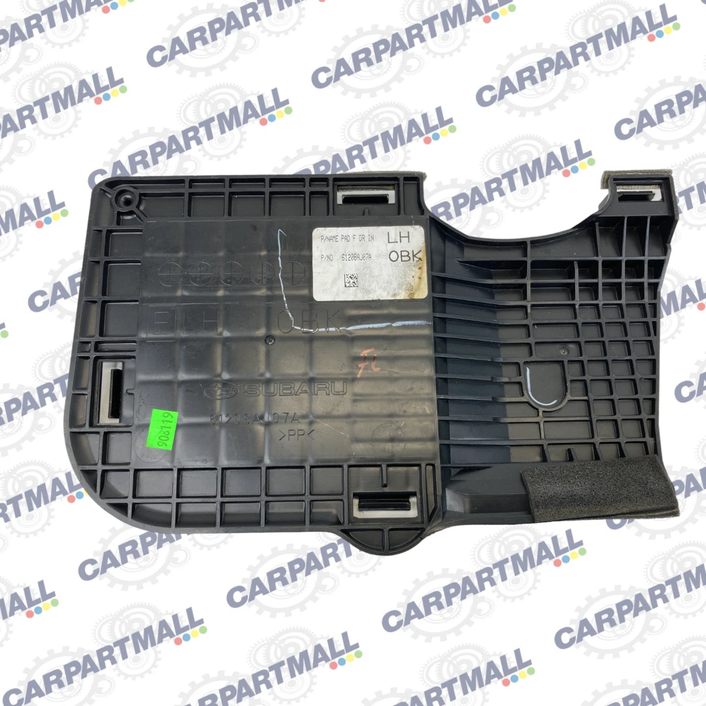 11-14 SUBARU OUTBACK FRONT LEFT INTERIOR LOWER DOOR ACCESS COVER 61208AJ07A OEM