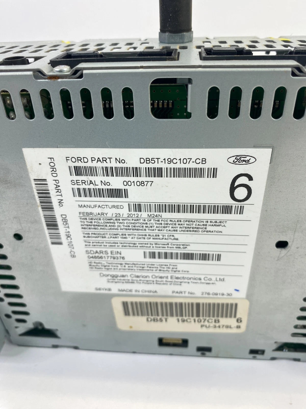 2013 FORD EXPLORER AM/FM RADIO DISC CD PLAYER RECEIVER STEREO DB5T-19C107-CB OEM
