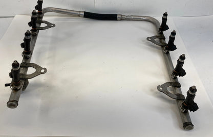 2004 FORD F-150 5.4L V8 A/T FUEL INJECTION RAIL W/ INJECTORS 3L3E-9F792-J6H OEM