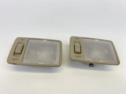 02 03-06 Lexus ES300 ES330 Front RH LH Roof Sun Visor Vanity Light Lamp Set Pair
