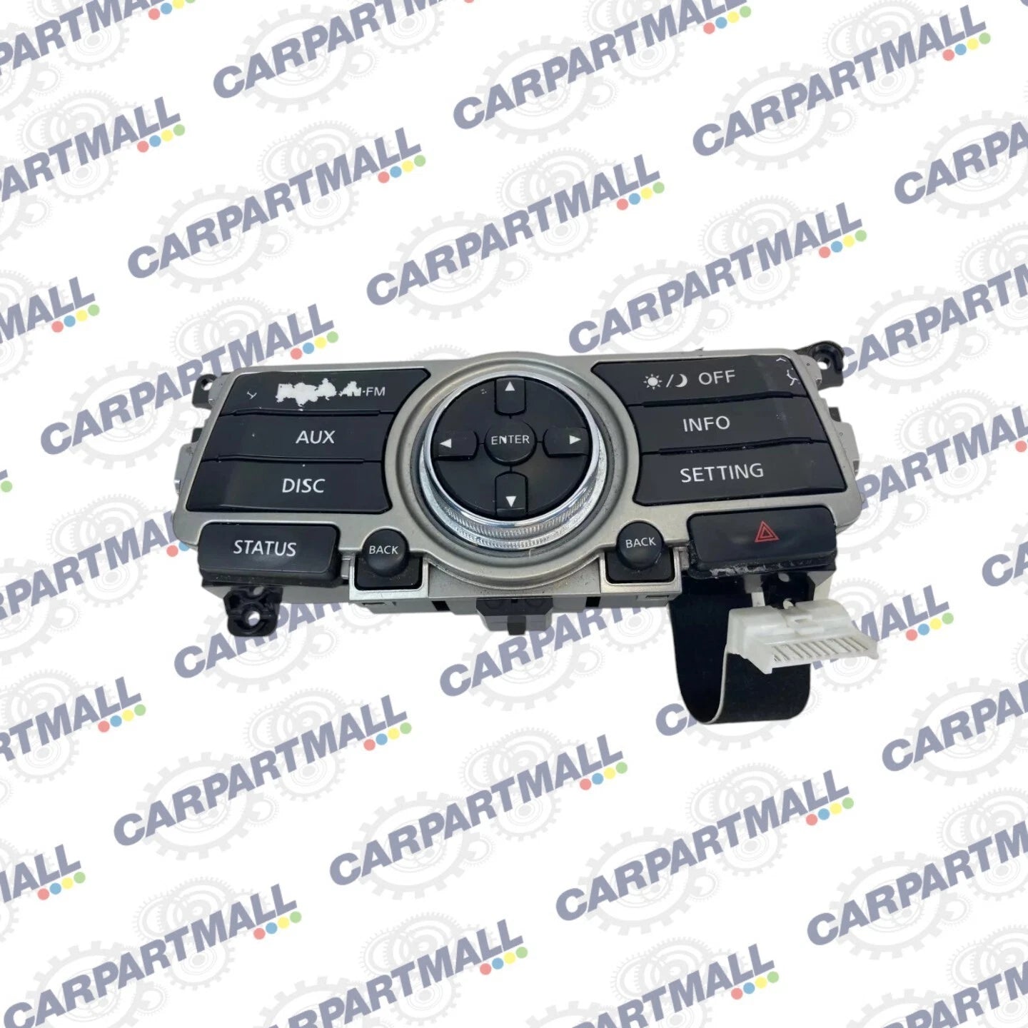 2008-2013 INFINITI G37 RADIO INFO DISPLAY CONTROL SWITCH PANEL 28395-JK60D OEM