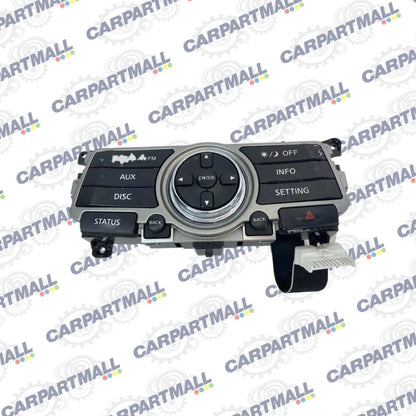 2008-2013 INFINITI G37 RADIO INFO DISPLAY CONTROL SWITCH PANEL 28395-JK60D OEM