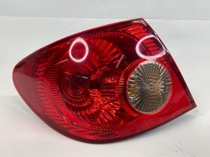 2005-2008 Toyota Corolla Sedan Rear Left Side Outer Tail Light Taillight Lamp