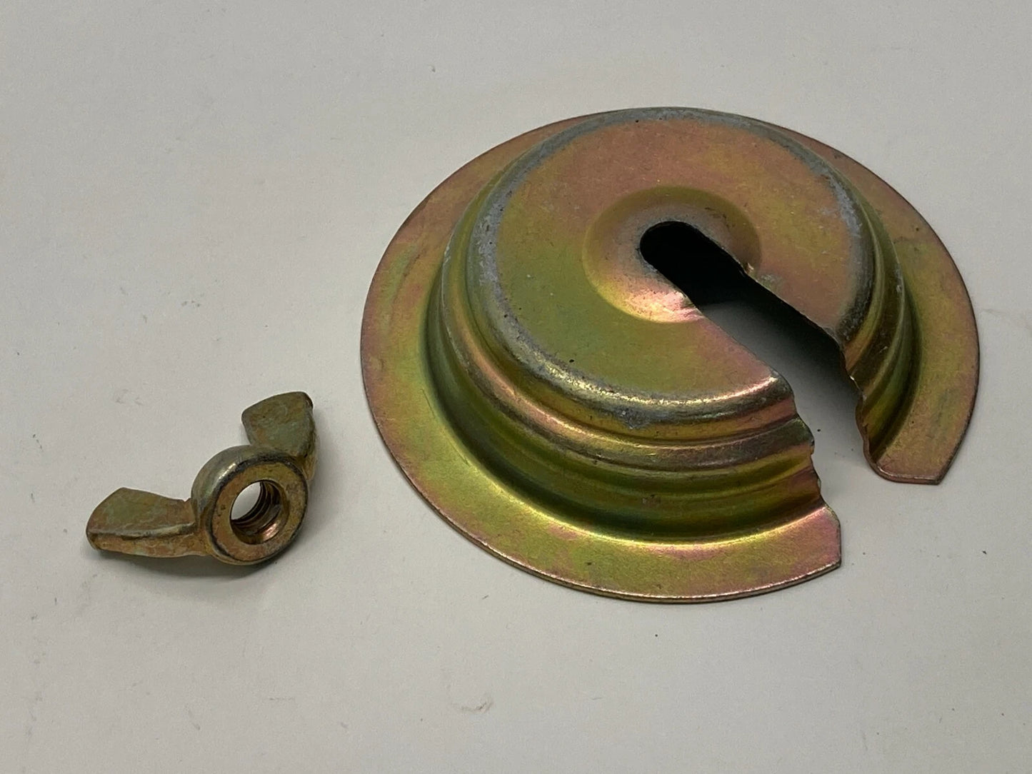 1994 1995 BMW 540I SPARE TIRE HOLD DOWN CUP RETAINER PLATE BOLT NUT OEM