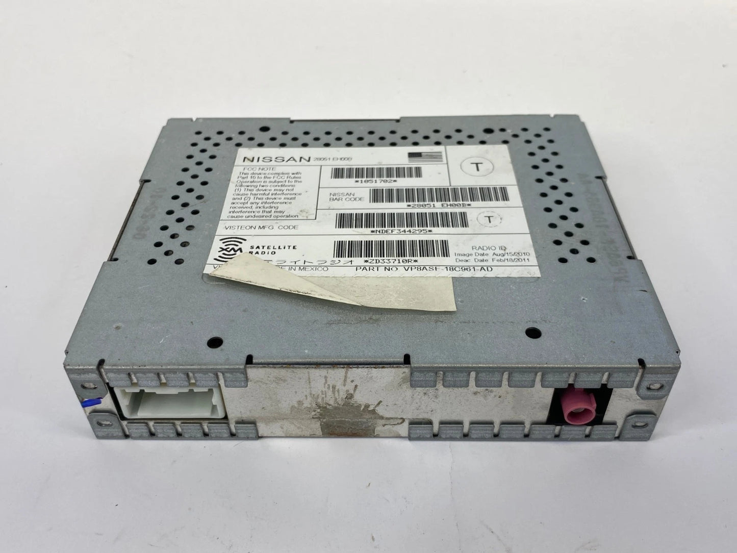 2009-2014 NISSAN MURANO SATELLITE RADIO AUDIO TUNER MODULES OEM VP8ASF-18C961-AD
