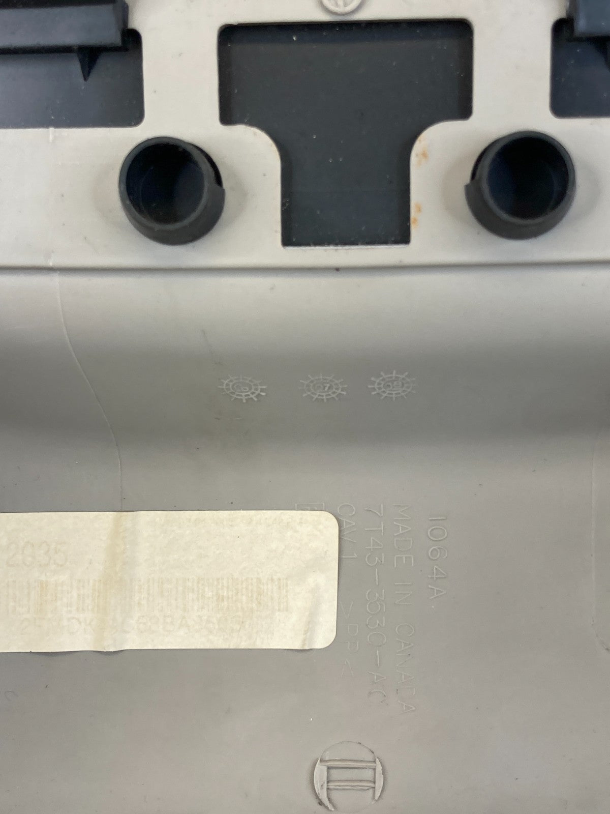 08-10 Ford Edge Speedometer Cluster Dash Bezel Trim W/ Column Cover 8T43-78044D