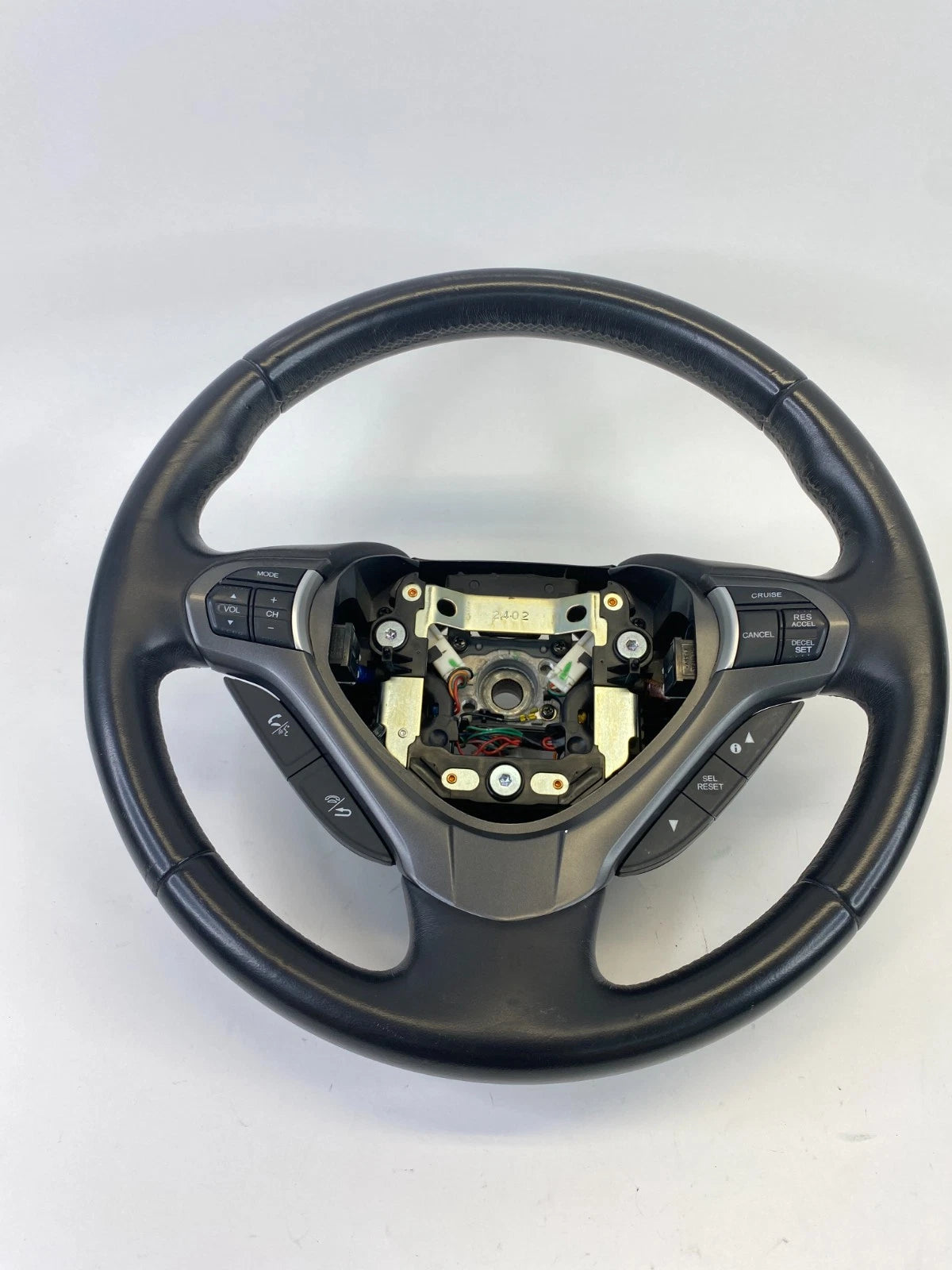 2009-2014 ACURA TSX STEERING WHEEL W/ CRUISE & AUDIO PADDLE SHIFT LEATHER OEM
