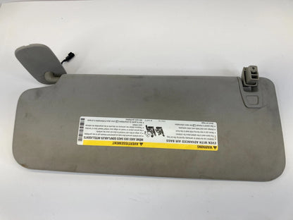 2007-2014 GMC YUKON SUN VISOR SHADE PAIR SET DRIVER & PASSENGER SIDES GRAY OEM