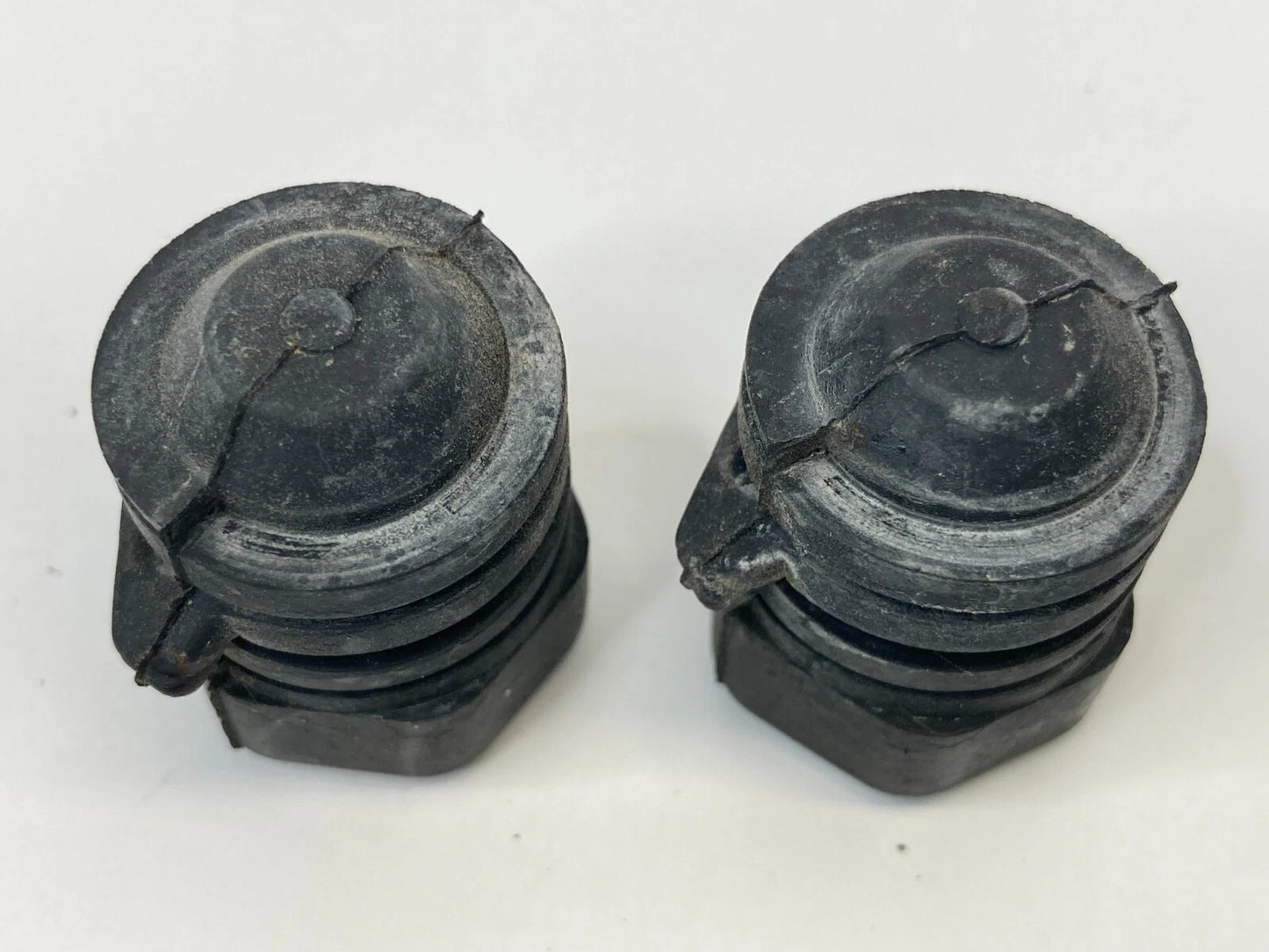 1996-2006 MAZDA MPV 99-05 MIATA FRONT HOOD BUMPER RUBBER ADJUSTMENT PAIR SET OEM