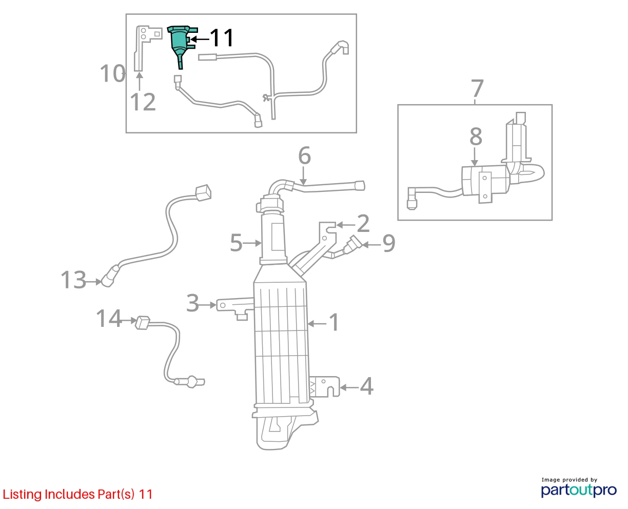 2012-2015 RAM C/V VACUUM PURGE SOLENOID FUEL VALVE VAPOR CANISTER 4891741AA OEM