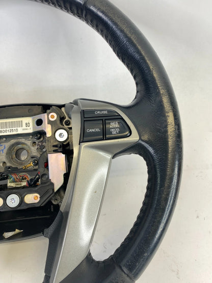 08-12 HONDA ACCORD STEERING WHEEL W/ CRUISE & AUDIO CONTROL SWITCHES LEATHER OEM