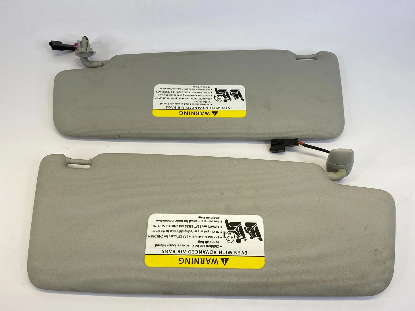 2012-2016 VW PASSAT ROOF SUNVISOR SUN VISOR SHADE PAIR SET LH & RH W/ MIRROR OEM