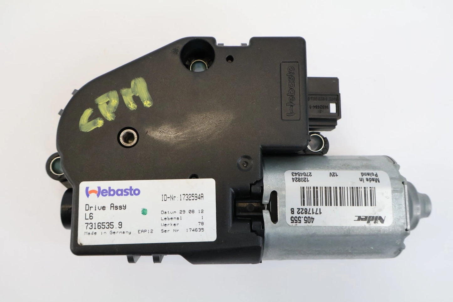 2011-2016 BMW 528I 535I 17-20 BMW 440I POWER SUNROOF SUN SHADE MOTOR 7316535 OEM