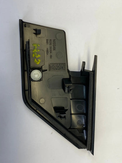 13-19 NISSAN SENTRA RIGHT PASSENGER INTERIOR DOOR MIRROR CORNER COVER 802923SG0A