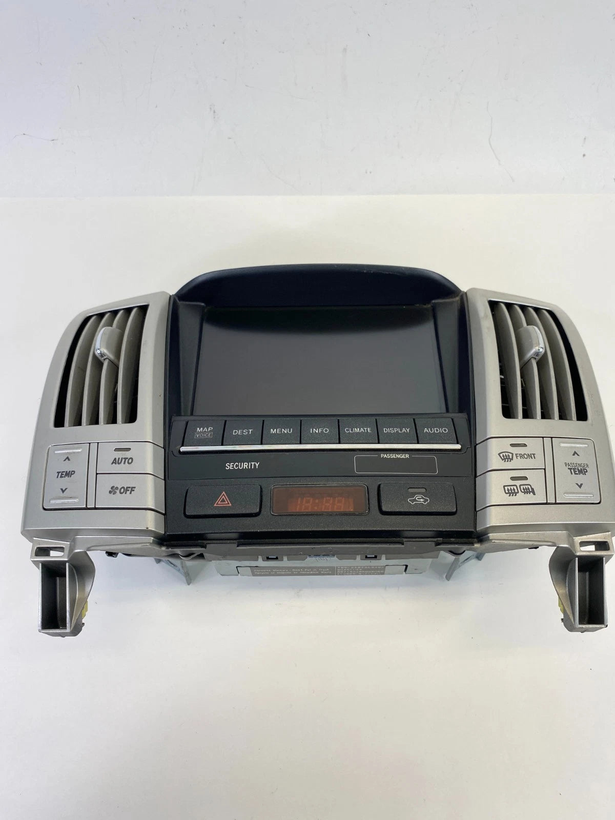 2007-09 LEXUS RX350 RADIO NAVIGATION SCREEN MONITOR MAP UNIT W/ CLIMATE CONTROL