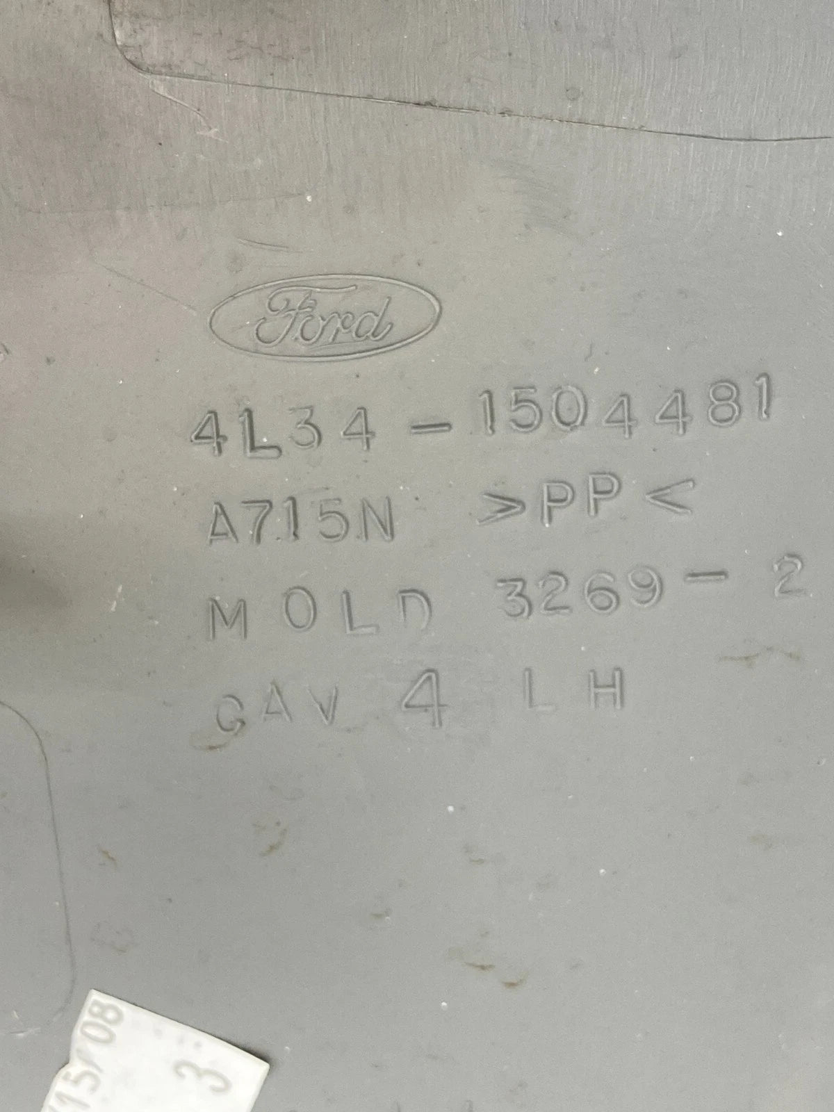2004-2008 FORD F-150 DASH LEFT DRIVER END CAP COVER TRIM BEZEL 4L34-1504481 OEM
