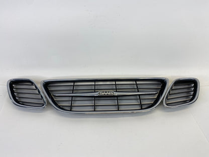 2003-2007 Saab 9-3 Sedan Front Bumper Radiator Center Grille Set of 3 12787225